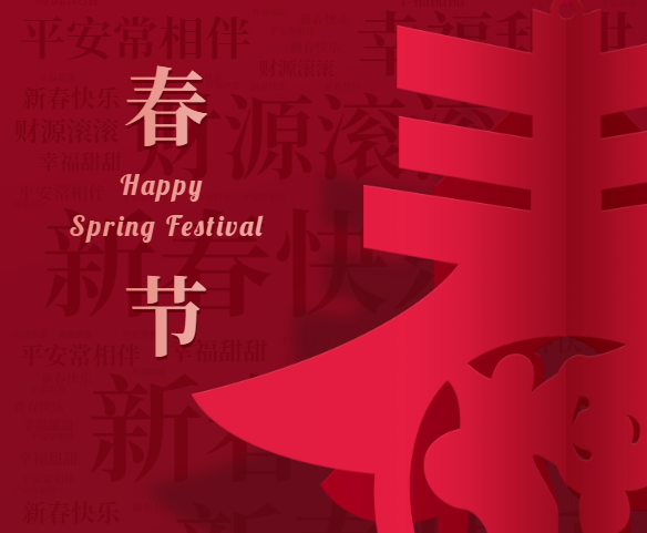 Wish you a happy Spring Festival！